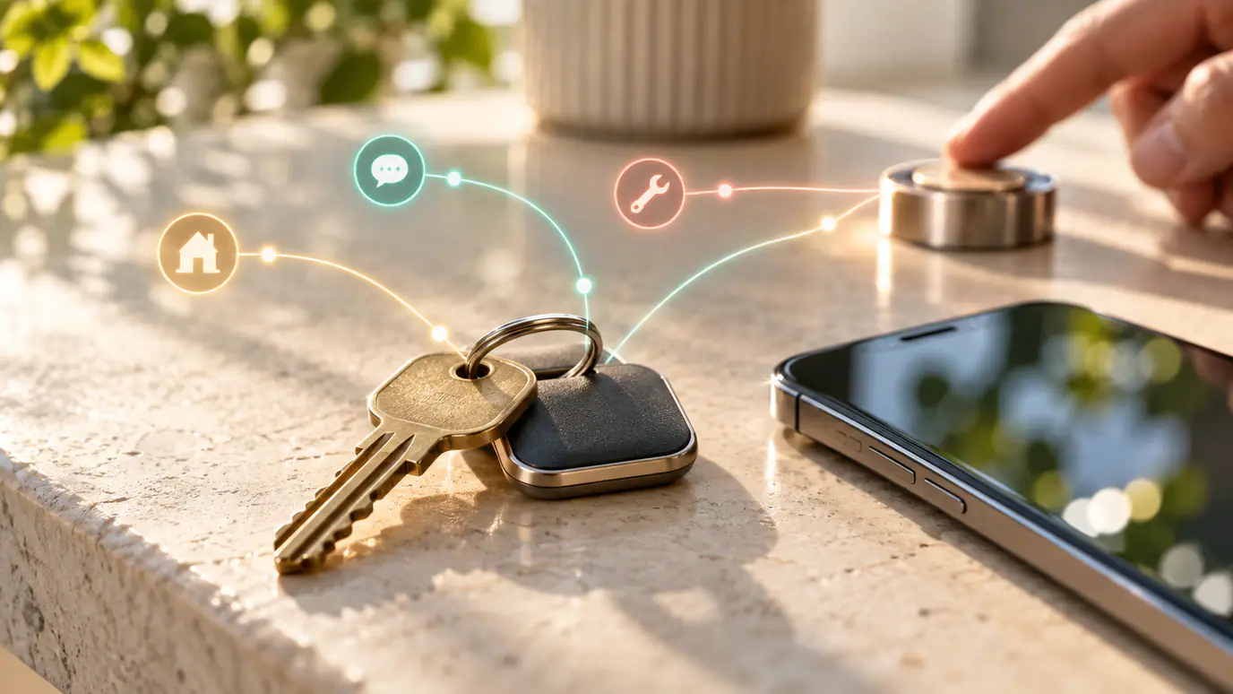 Property management AI workflow connecting leasing inquiries, maintenance triage, resident communication and human approval
