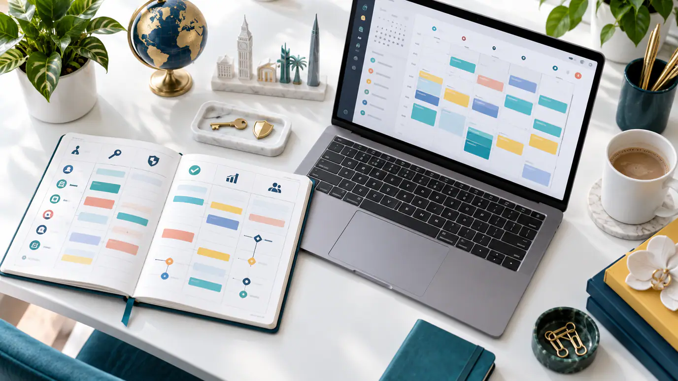 Airtable workflow controls covering client access, credentials, monitoring and approval gates