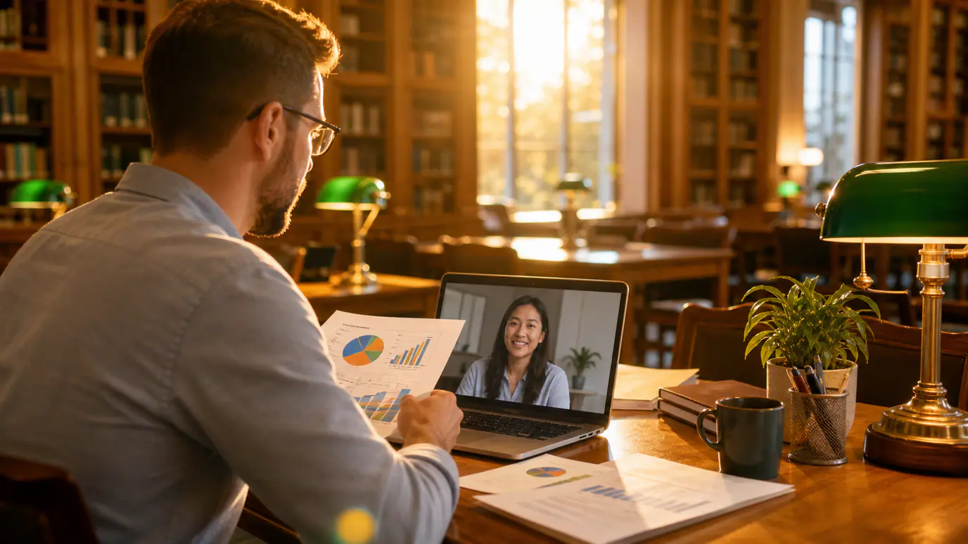 Ecommerce seller reviewing Amazon and Shopify bookkeeping reports with a remote bookkeeper