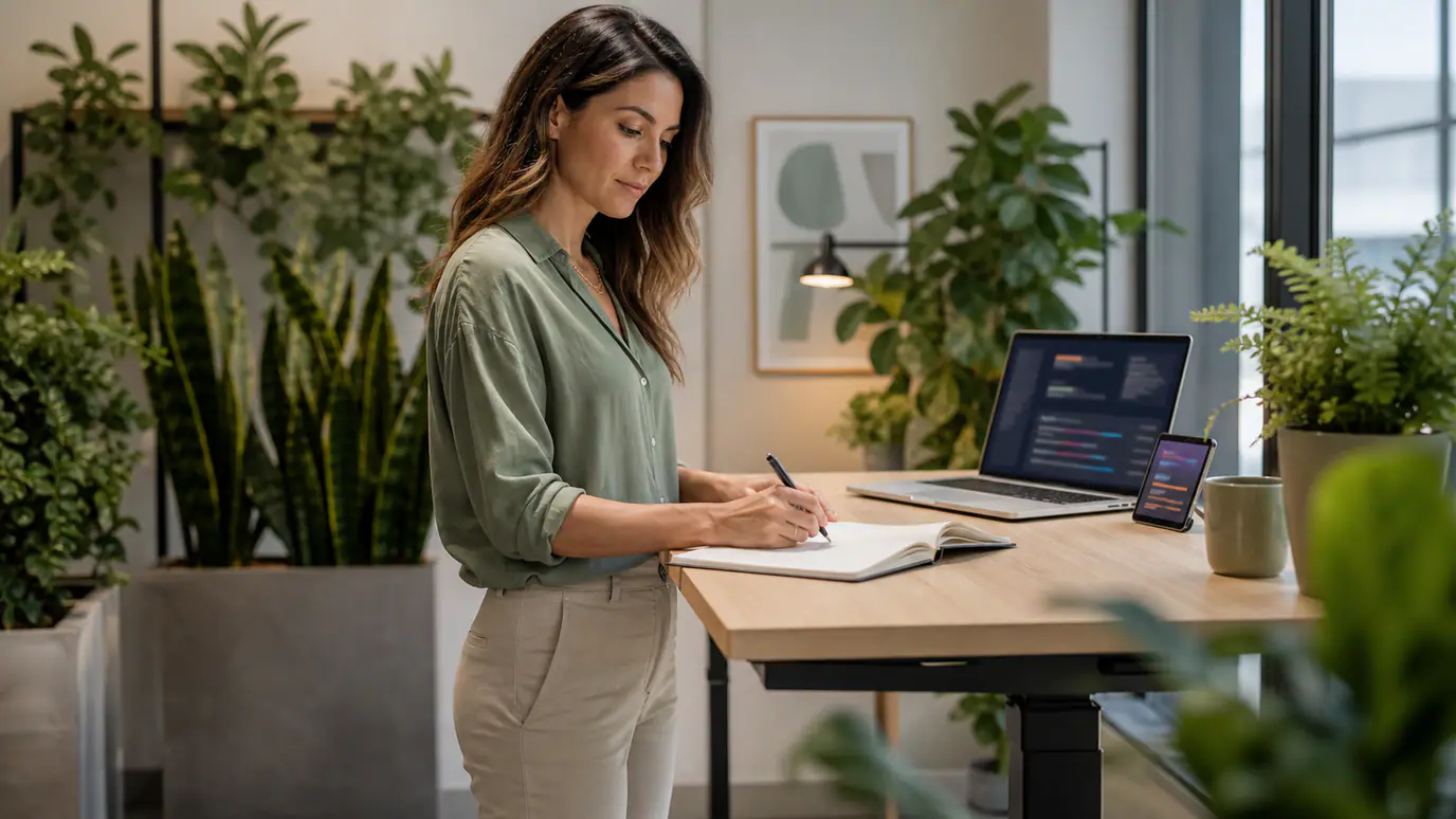 Vibe coder using an AI coding assistant to turn a product specification into a tested web application