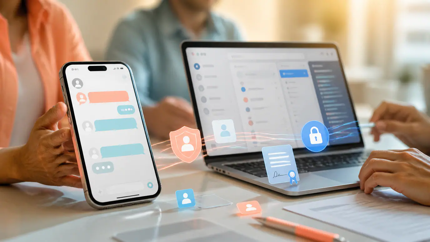 Secure global software delivery illustration with source-code ownership, access controls, confidentiality, and cross-border contracts